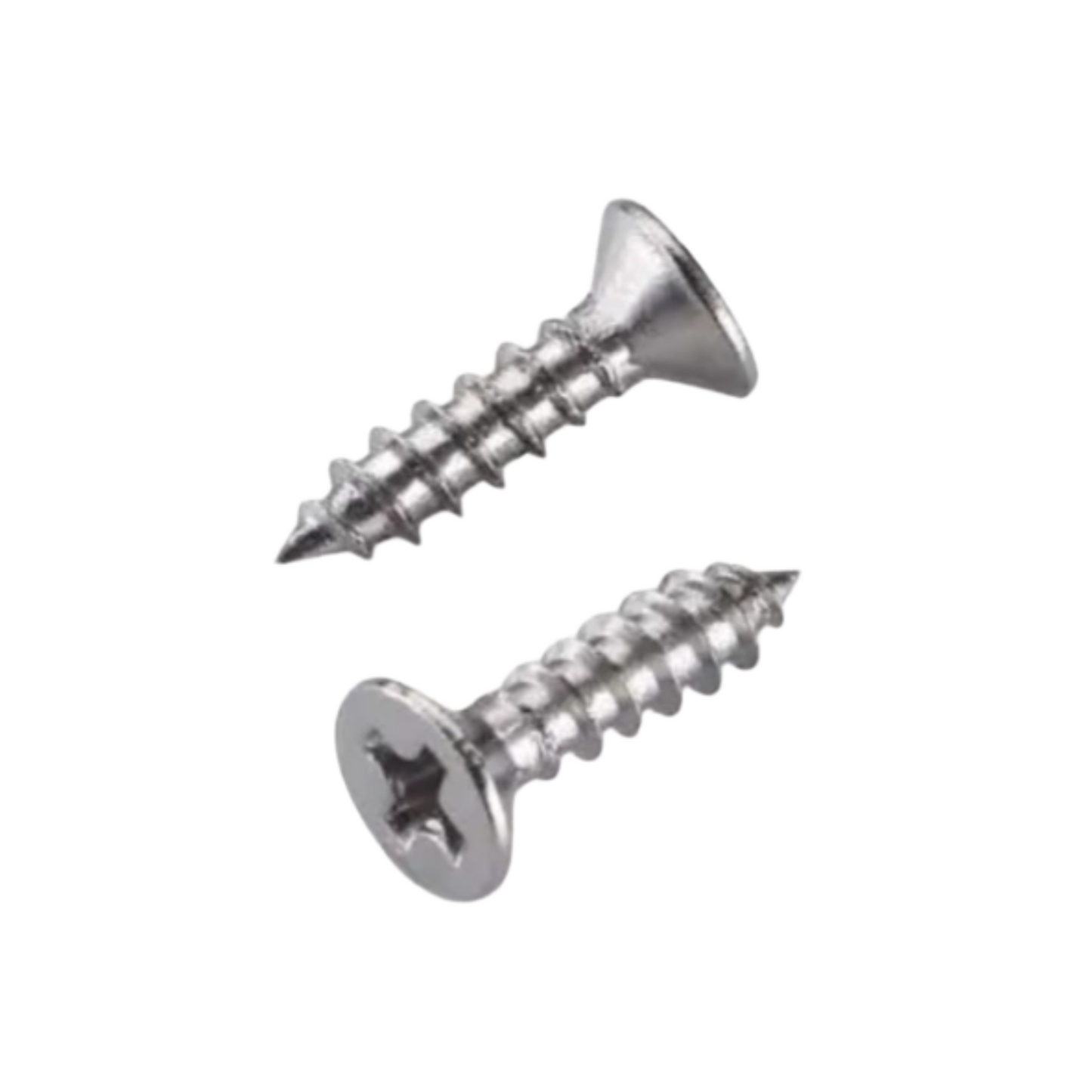 Flat head self tapping screw